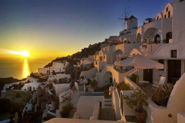 AFTERNOON : VILLAGES & SUNSET in OIA (Seat on Coach)